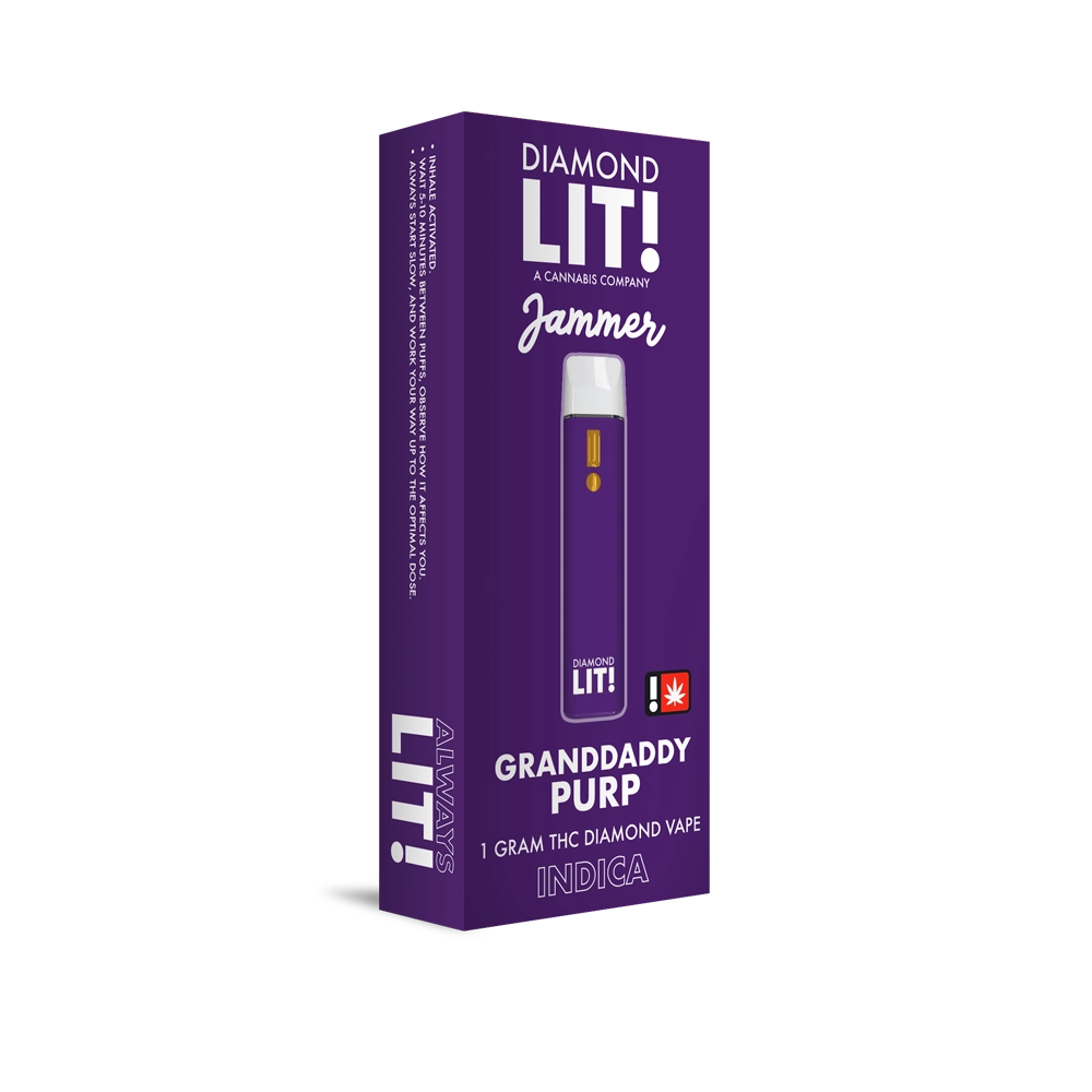 Diamond LIT Jammer THC Disposable Vape 1G