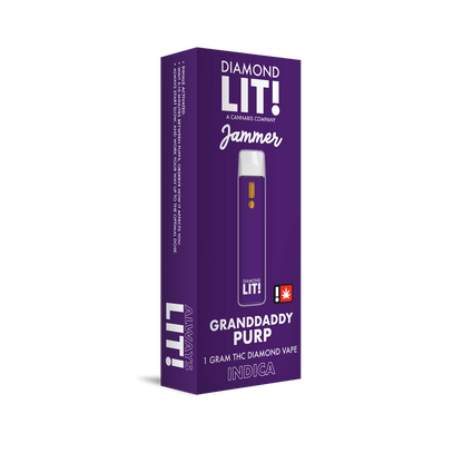 Diamond LIT Jammer THC Disposable Vape 1G
