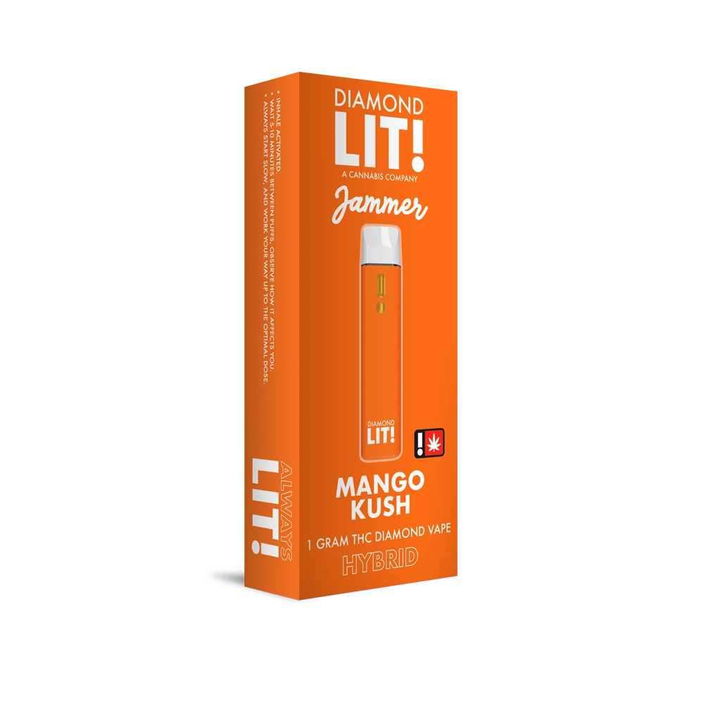 Diamond LIT Jammer THC Disposable Vape 1G