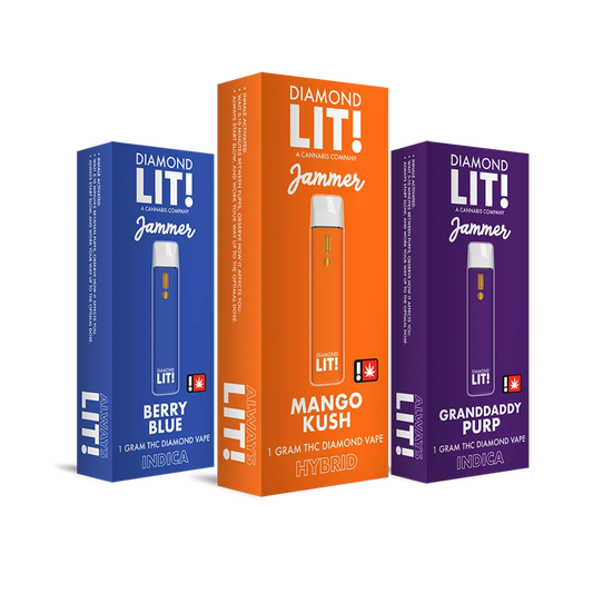 Diamond LIT Jammer THC Disposable Vape 1G