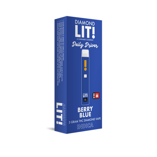 cambridge vapes blue diamond Spinach - Pufferz - Sour Blue Razz All-in-One Liquid Diamonds Vape main image 1