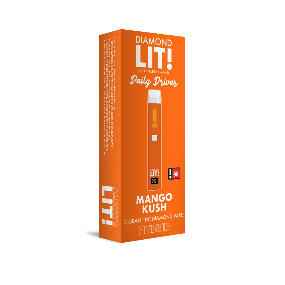 Diamond LIT Daily Driver THC Disposable Vape 3G