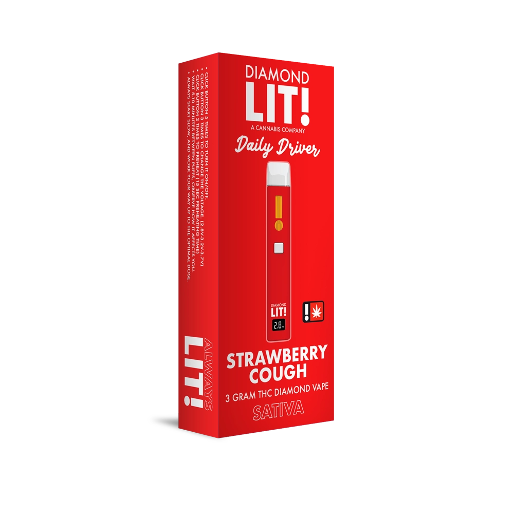 Diamond LIT Daily Driver THC Disposable Vape 3G