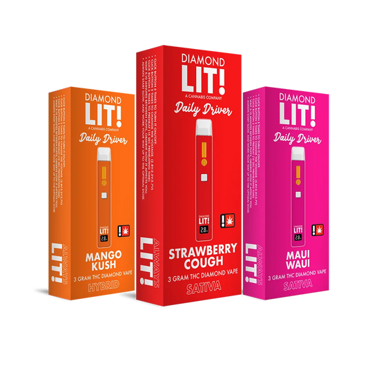 Diamond LIT Daily Driver THC Disposable Vape 3G