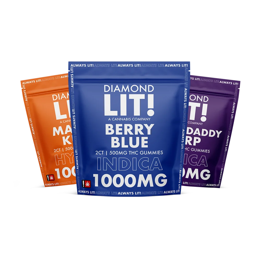 Diamond LIT THC Gummies 1000mg
