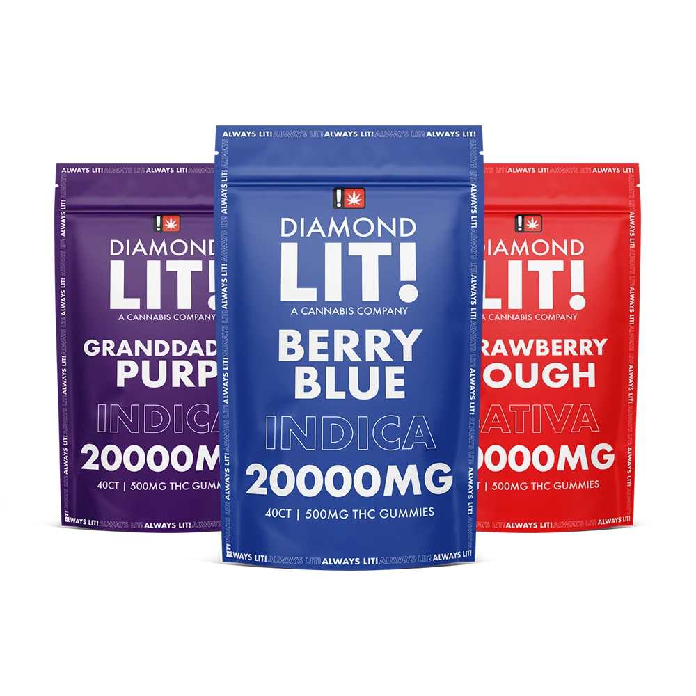 Diamond LIT THC Gummies 20000mg