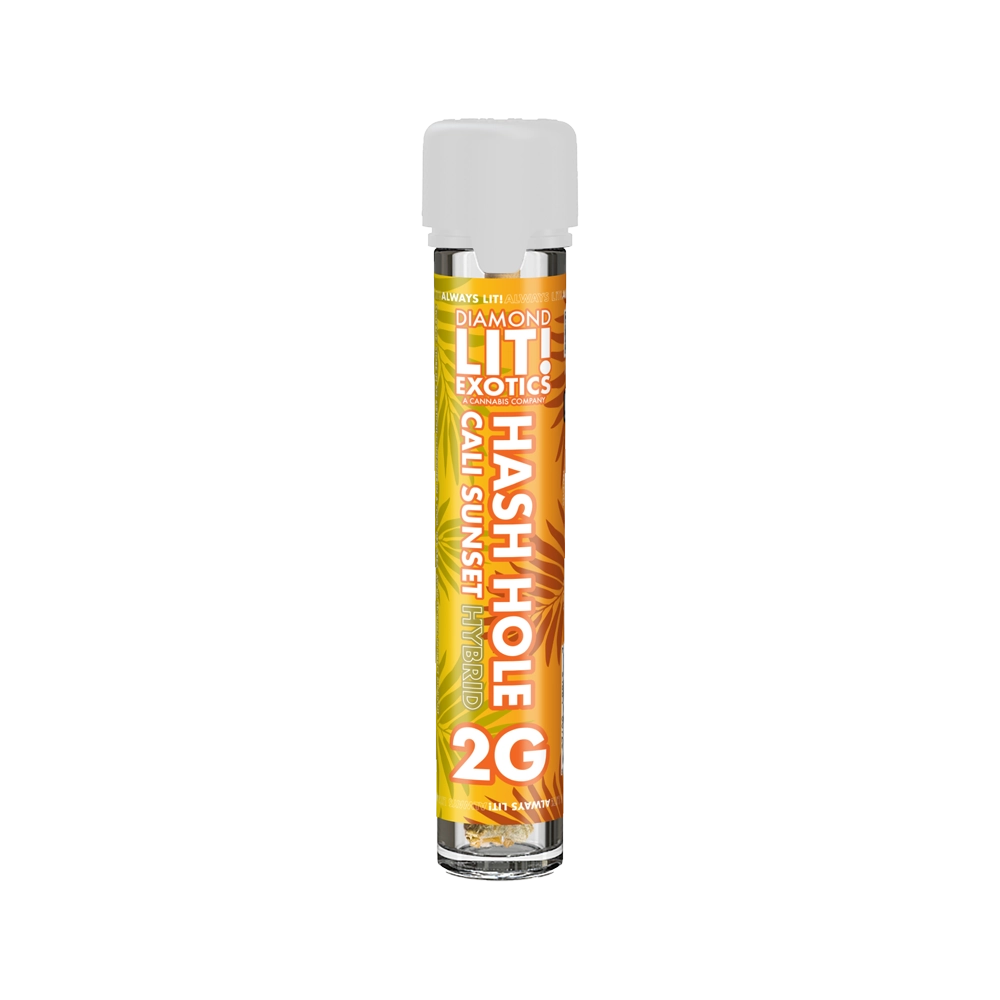 Diamond LIT Exotics Hash Hole THC Pre Roll 2G