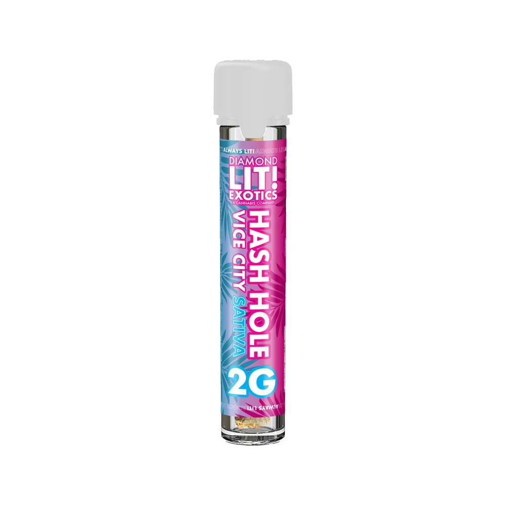 Diamond LIT Exotics Hash Hole THC Pre Roll 2G