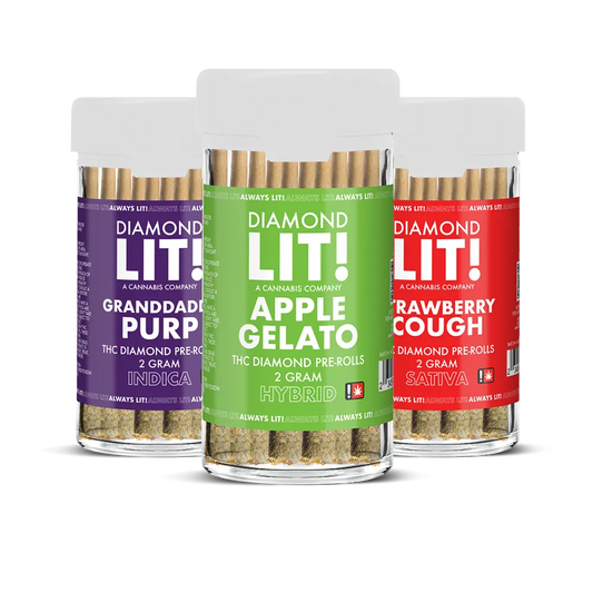 Diamond LIT THC With Diamonds Pre Rolls 20G